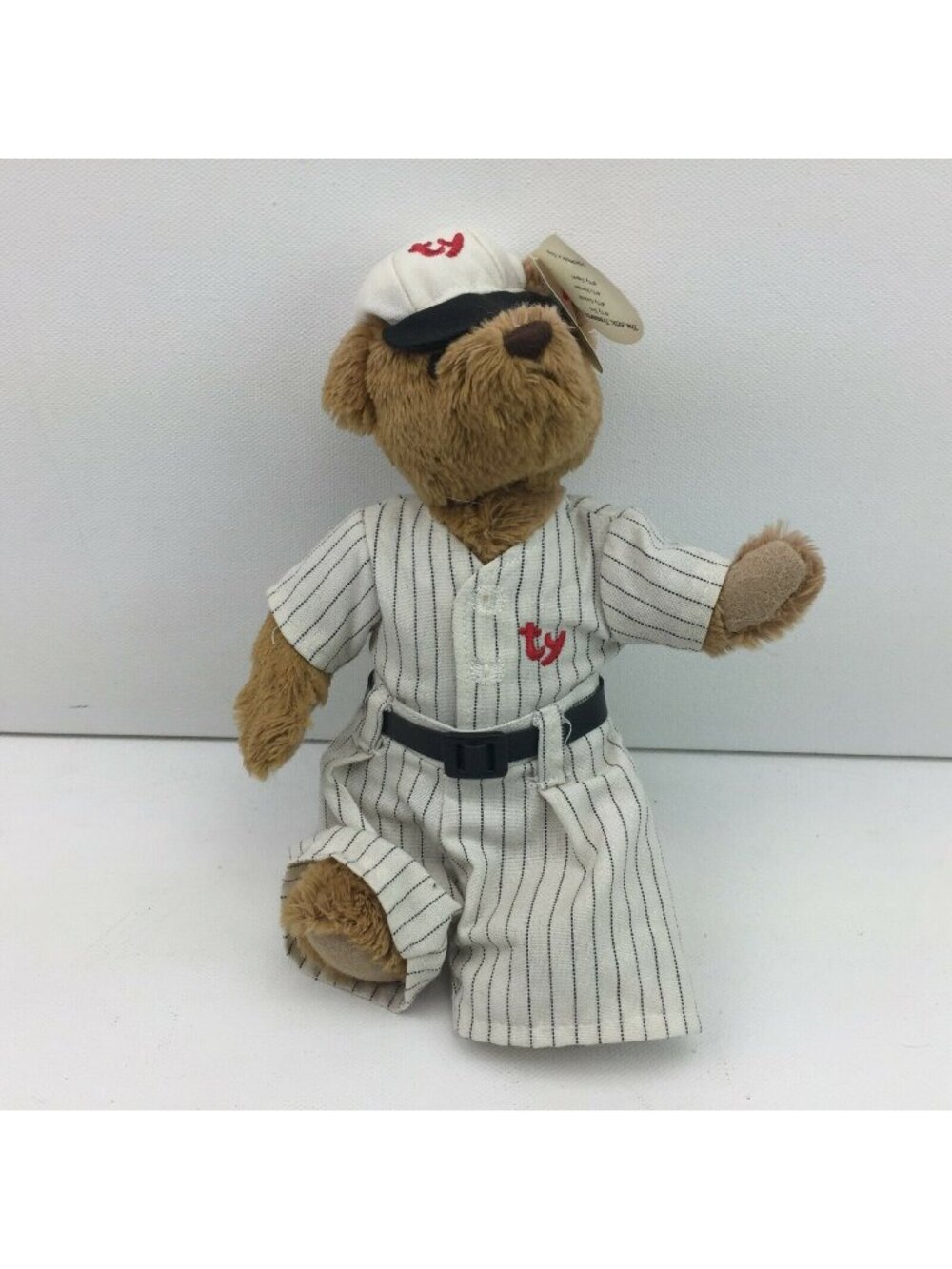 Ty Attic Treasures Cooper Teddy Bear Baseball Theme Plush With Tag 10" Tall
